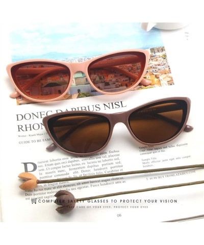 Cat Eye Small Frame Hip Hop Decorative Sunglasses for Men and Women (Color : G, Size : 1) 1 F $16.58 Designer