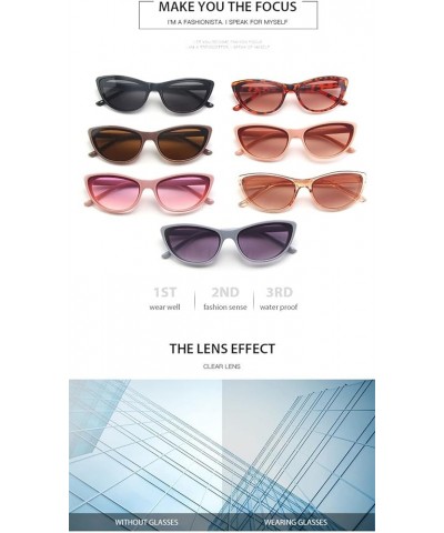 Cat Eye Small Frame Hip Hop Decorative Sunglasses for Men and Women (Color : G, Size : 1) 1 F $16.58 Designer