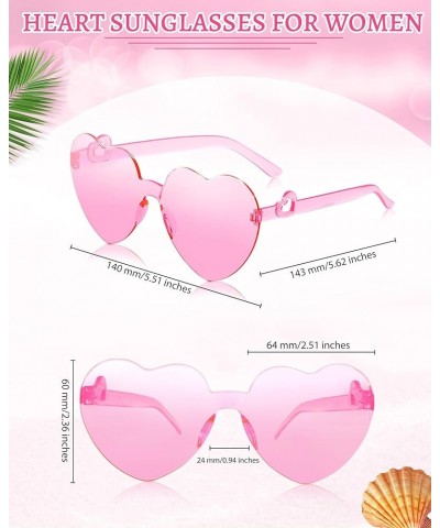 16PCS Heart Glasses Heart Shaped Sunglasses with Heart Leg Heart Sunglasses Bulk for Bachelorette Birthday Party 1-16pc Pink ...