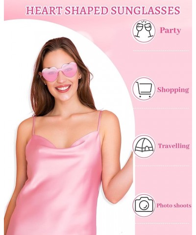 16PCS Heart Glasses Heart Shaped Sunglasses with Heart Leg Heart Sunglasses Bulk for Bachelorette Birthday Party 1-16pc Pink ...