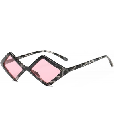 Geometric Retro Triangle Hippie Diamond Shape Party Fashion Sunglasses Floral Pink $10.55 Hexagonal