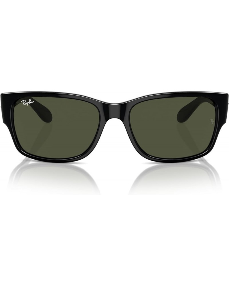 RB4388 Square Sunglasses Black/Green $52.90 Square