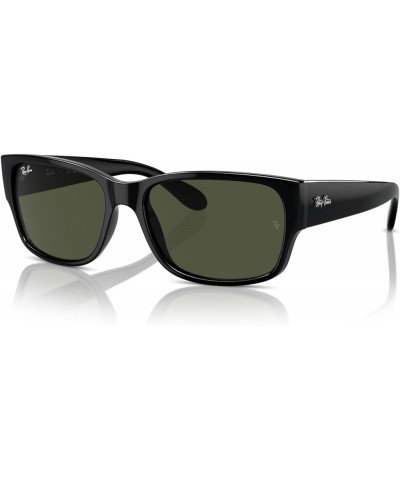 RB4388 Square Sunglasses Black/Green $52.90 Square