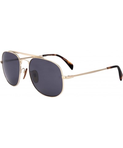 David Beckham-Db 7004/S 0J5G/T4 Aviator Sunglasses Gold Silver Mirror $46.02 Rectangular