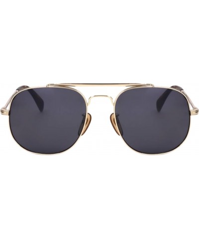 David Beckham-Db 7004/S 0J5G/T4 Aviator Sunglasses Gold Silver Mirror $46.02 Rectangular