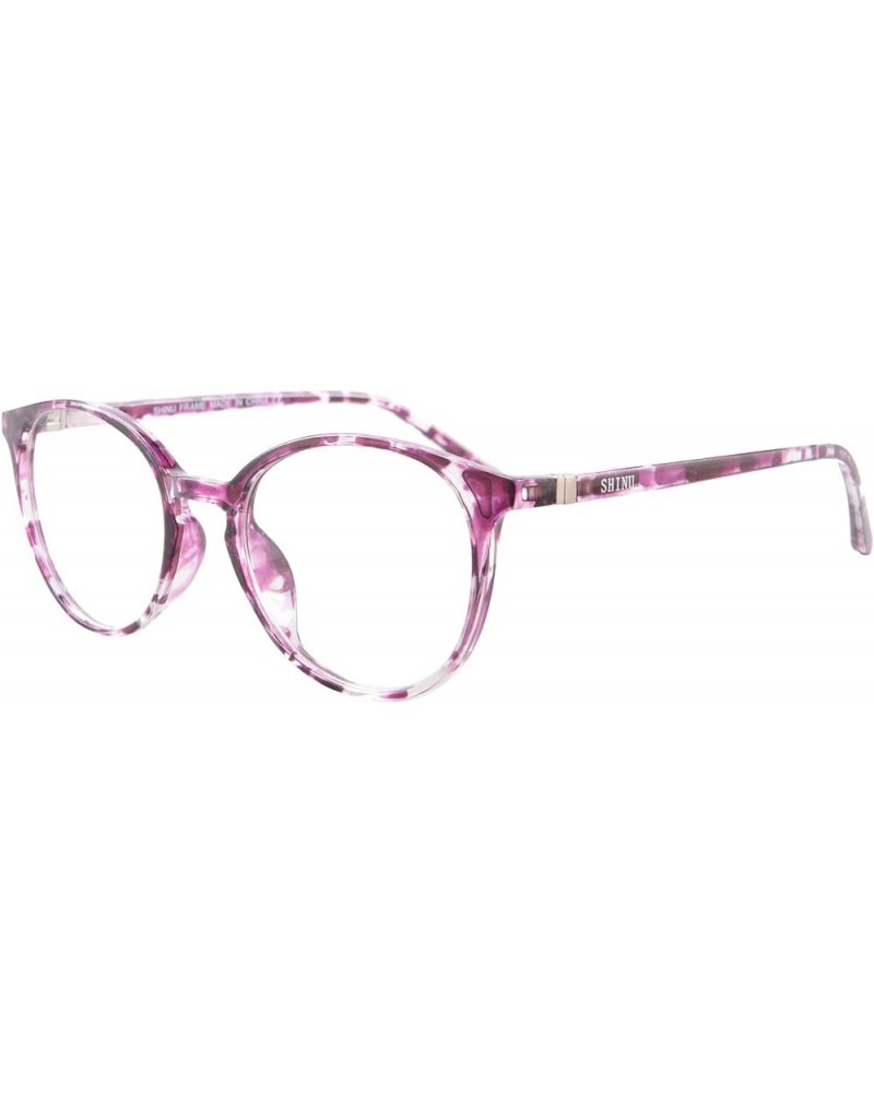 See Far See Near Photochromic Glasses for Women Change Pink Lens Eyeglasses Transition Glasses Outside SH073 C3 change brown ...