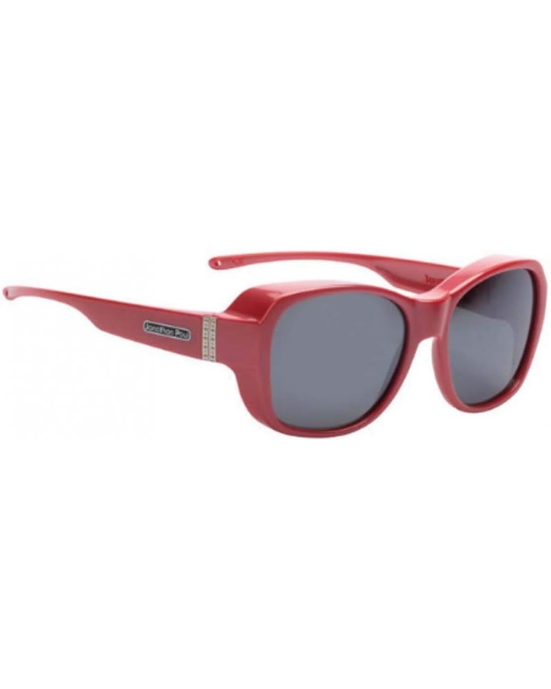 Fitovers By Jonathan Paul Timeless Red Pearl Polarvue Grey Sunglasses $29.13 Rectangular