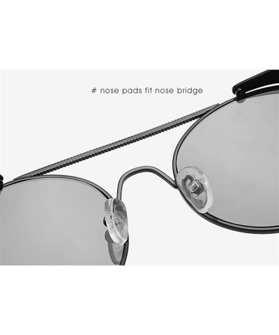 Round Frame Punk Men and Women Sunglasses Outdoor Vacation Sunshade (Color : C, Size : Medium) Medium G $17.26 Designer