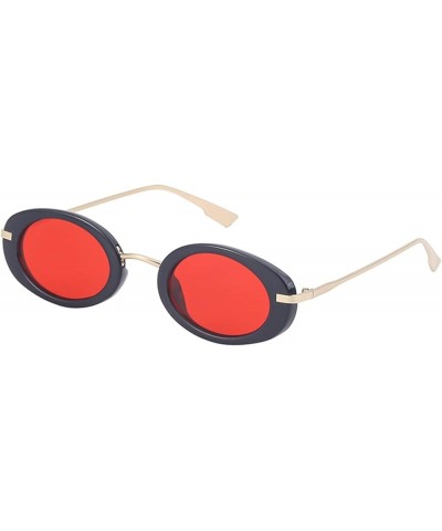 Small Frame Punk Fashion Sunglasses Vacation Beach Party Sunglasses for Men and Women (Color : B, Size : 1) 1 E $16.09 Designer