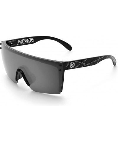 Lazer Face Custom Collection Sunglasses Barbwire Silver $37.27 Shield