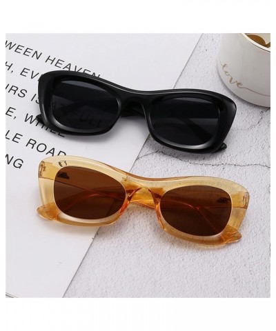 Women's Oval Frame Small Frame Vintage Sunglasses (Color : I, Size : 1) 1 F $20.92 Designer