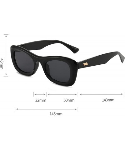 Women's Oval Frame Small Frame Vintage Sunglasses (Color : I, Size : 1) 1 F $20.92 Designer