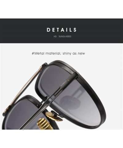 Metal Men and Women Fashion Outdoor Vacation Decoration Sunglasses (Color : D, Size : 1) 1A $17.94 Designer