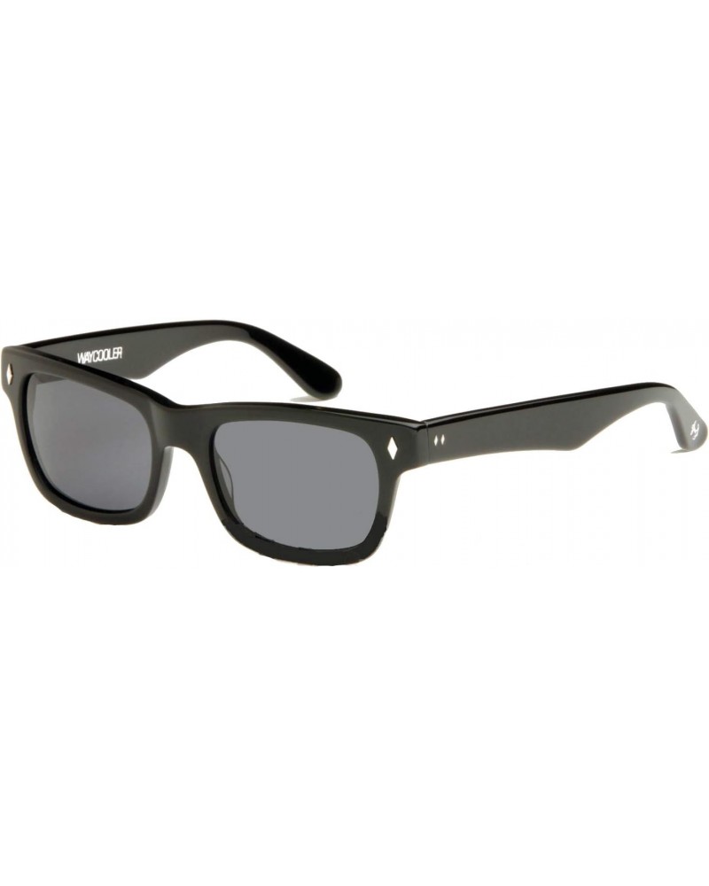 Tres Noir Optics Waycooler Sunglasses (Shiny Black Frames / Smoke CR-39 Lenses) $42.64 Designer