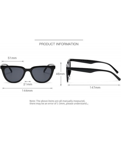 Retro Cat Eye Men's And Women's Outdoor Vacation Sunglasses Commuter Trend UV400 Sunglasses Gift F $13.98 Designer