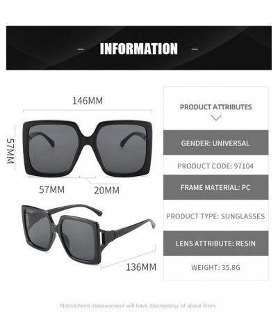 Outdoor Large Frame Men And Women Fashion Sunglasses D $16.58 Designer