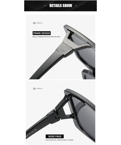 Outdoor Large Frame Men And Women Fashion Sunglasses D $16.58 Designer