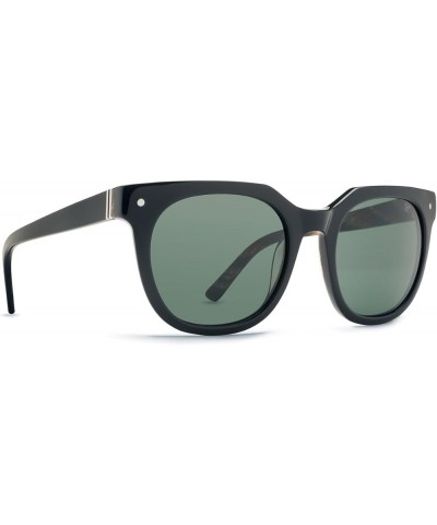 Wooster Round Sunglasses Black Gloss/Grey Grey $57.20 Round