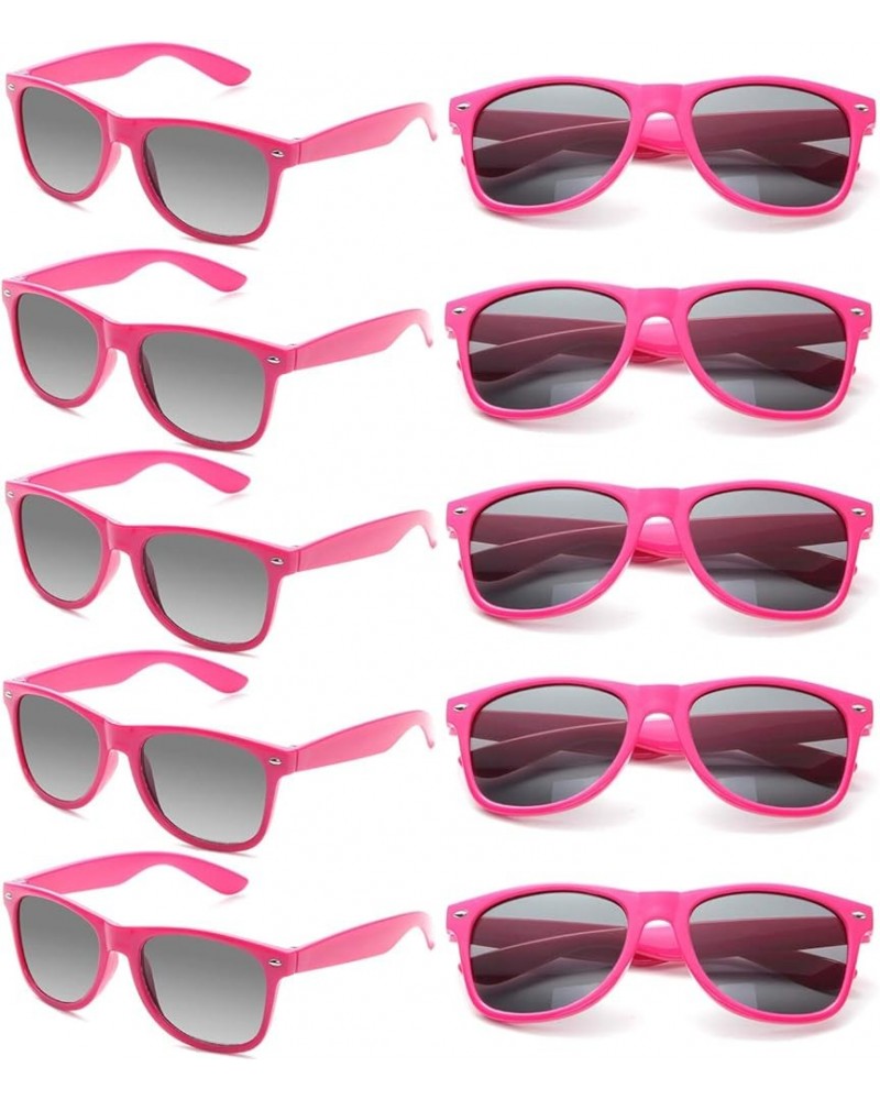 Wholesale Sunglasses Bulk for Adults Party Favors Retro Classic Shades Hot Pink $9.20 Square