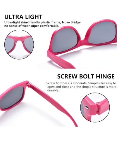 Wholesale Sunglasses Bulk for Adults Party Favors Retro Classic Shades Hot Pink $9.20 Square