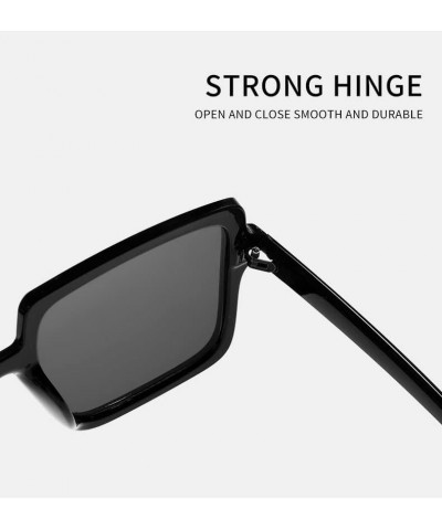 Large Frame Retro Square Men And Women Sunglasses Outdoor Driving Holiday Trendy UV400 Sunglasses Gift C $16.52 Square