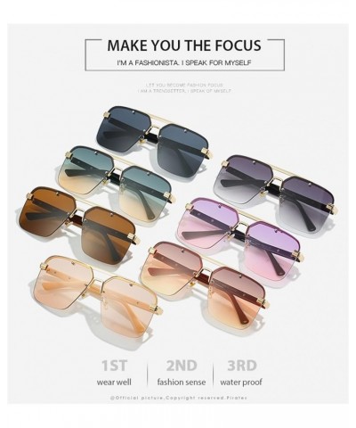 Metal Fashion Outdoor Vacation Beach Driving Sunglasses for Men and Women (Color : 7, Size : 1) 1 5 $13.68 Designer