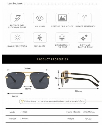 Metal Fashion Outdoor Vacation Beach Driving Sunglasses for Men and Women (Color : 7, Size : 1) 1 5 $13.68 Designer