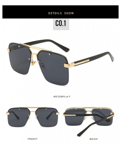 Metal Fashion Outdoor Vacation Beach Driving Sunglasses for Men and Women (Color : 7, Size : 1) 1 5 $13.68 Designer