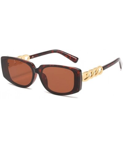 Fashion Chain Sunglasses for Men and Women Outdoor Sunshade (Color : C, Size : Medium) Medium D $16.41 Designer