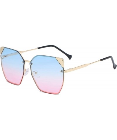 Cat Eye Metal Large Frame Sunglasses, Outdoor Vacation Beach Glasses (Color : D, Size : Medium) Medium C $16.35 Cat Eye