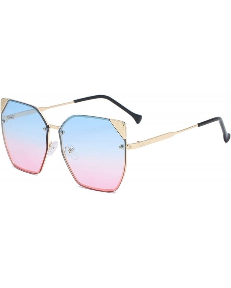 Cat Eye Metal Large Frame Sunglasses, Outdoor Vacation Beach Glasses (Color : D, Size : Medium) Medium C $16.35 Cat Eye