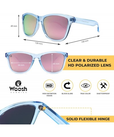 Polarized Lightweight Sunglasses for Men and Women -Unisex Sunnies for Fishing Beach Running Sports and Outdoors Pink Lens - ...