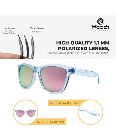 Polarized Lightweight Sunglasses for Men and Women -Unisex Sunnies for Fishing Beach Running Sports and Outdoors Pink Lens - ...