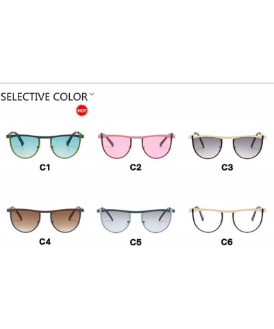 Vintage Y2K Sunglasses Women Male Shades Fashion cat eye Sunglass Clear Ocean Lens Hip Hop Punk Party Glasses Gold Black $10....