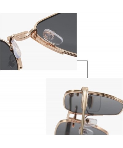 Women's Metal Outdoor Resort Beach Decorative Sunglasses (Color : C, Size : 1) 1 E $13.45 Designer