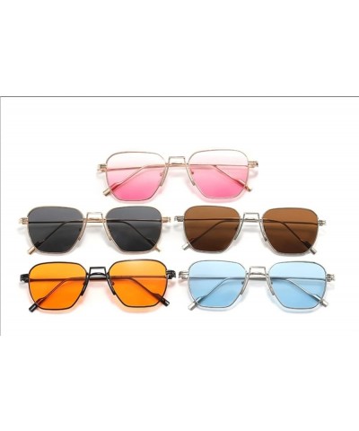 Women's Metal Outdoor Resort Beach Decorative Sunglasses (Color : C, Size : 1) 1 E $13.45 Designer