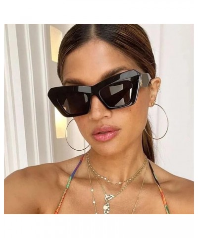 Cat Eye Wide Leg Sunglasses Fashionable Men and Women Decorative Sunglasses (Color : D, Size : 1) 1A $15.64 Cat Eye