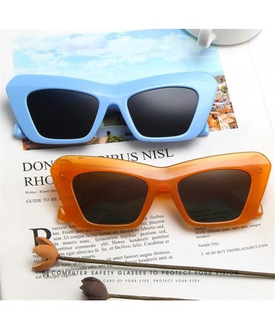 Cat Eye Wide Leg Sunglasses Fashionable Men and Women Decorative Sunglasses (Color : D, Size : 1) 1A $15.64 Cat Eye