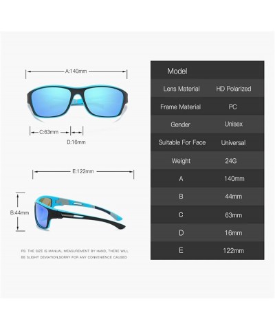 Sports Men Polarized Outdoor Cycling Driving Sunglasses (Color : E, Size : 1) 1 D $16.06 Sport