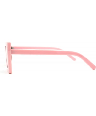 Womens Mod Square Sharp Cat Eye Plastic Sunglasses Pink Black $8.97 Designer