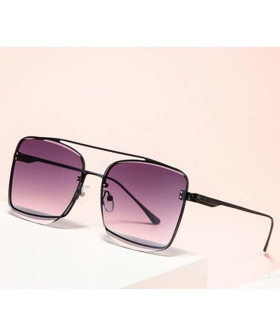 Women's Metal Large Frame Sunglasses, Outdoor Vacation Beach Glasses (Color : E, Size : Medium) Medium B $17.78 Designer