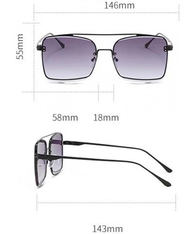 Women's Metal Large Frame Sunglasses, Outdoor Vacation Beach Glasses (Color : E, Size : Medium) Medium B $17.78 Designer