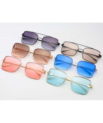 Women's Metal Large Frame Sunglasses, Outdoor Vacation Beach Glasses (Color : E, Size : Medium) Medium B $17.78 Designer