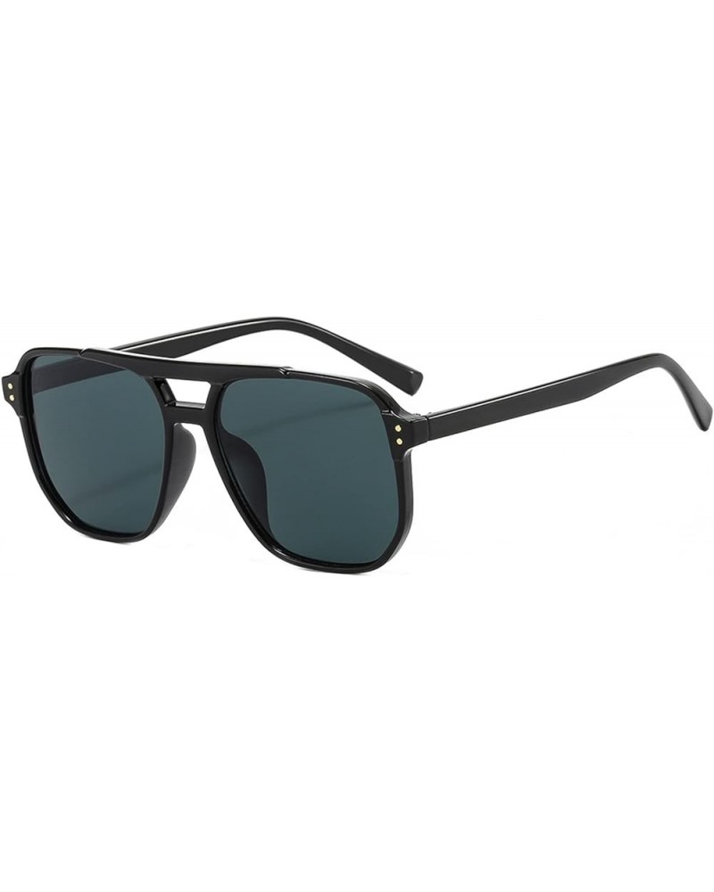 Square Large Frame Sunglasses for Men and Women (Color : C, Size : Medium) Medium A $13.98 Sport