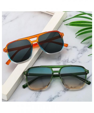 Square Large Frame Sunglasses for Men and Women (Color : C, Size : Medium) Medium A $13.98 Sport