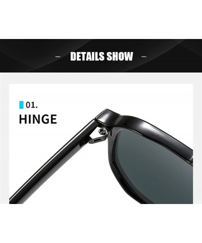 Square Large Frame Sunglasses for Men and Women (Color : C, Size : Medium) Medium A $13.98 Sport