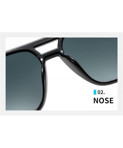 Square Large Frame Sunglasses for Men and Women (Color : C, Size : Medium) Medium A $13.98 Sport