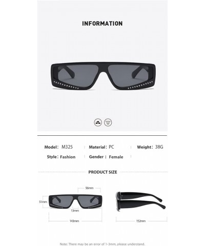 Small Frame Square Men And Women Sunglasses Fashion Outdoor Vacation Trendy UV400 Sunglasses Gift F $15.77 Designer