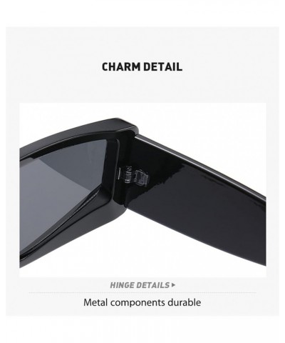 Small Frame Square Men And Women Sunglasses Fashion Outdoor Vacation Trendy UV400 Sunglasses Gift F $15.77 Designer