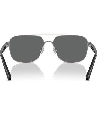 Men's Ph3154 Square Sunglasses Matte Gunmetal/Dark Grey $58.20 Square